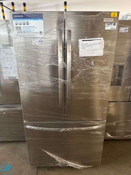 Frigidaire FRFS282LAF Standard-Depth 27.8-cu ft 3-Door French Door Refrigerator in Stainless Steel - Roller Auctions
