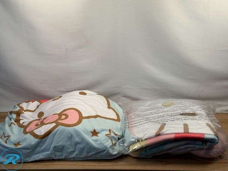 (2) Character Oversized Kids Floor Lounger, Hello Kitty- (1) New, (1) Like New, Both are missing Plush Insert - Roller Auctions