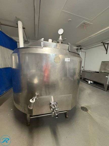 Cherry-Burrell Round Processor Tank Model WPT, 72” Diameter, 82” Tall - Roller Auctions