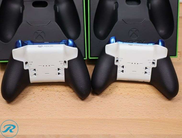 (2) Microsoft - Elite Series 2 Core Wireless Controller for Xbox - Blue - Used - Roller Auctions