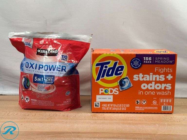 (2) Assorted Laundry Detergent Pods - New/Open Box/Some Missing - Roller Auctions