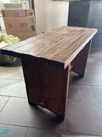 Wood Table, 54” x 23” x 32”H - Roller Auctions