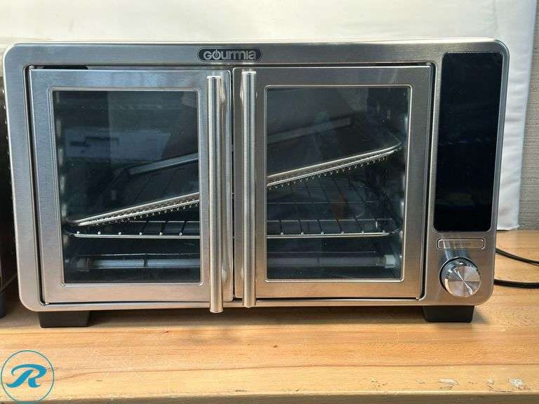 Gourmia Digital Air Fryer Toaster Oven with Single-Pull French Doors- Used; Gourmia XL French Door Countertop Air Fryer Oven- Used - Roller Auctions