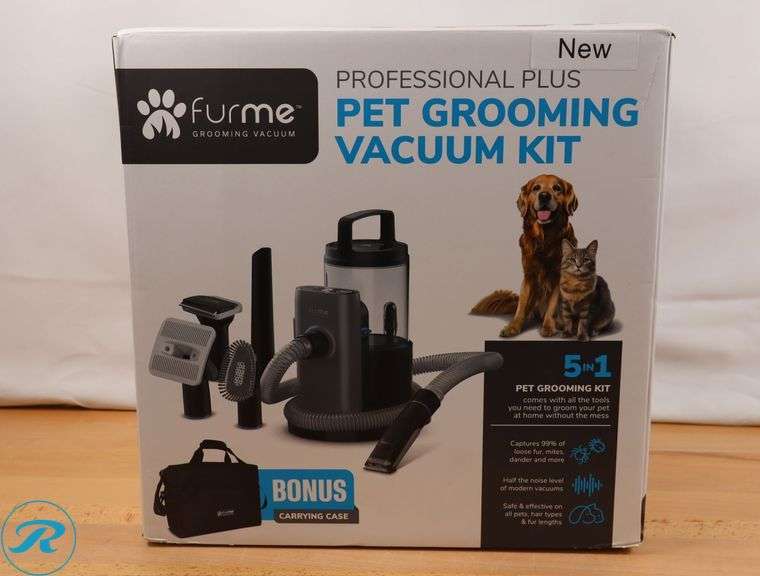FurMe Professional Plus Pet Grooming Vacuum Kit with Carrying Case - New - Roller Auctions