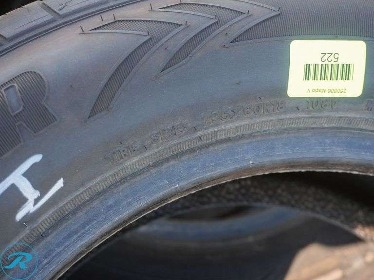 (5) 2023 Goodyear Eagle Enforcer Tires, 255/60R18, 108V Rating - Roller Auctions