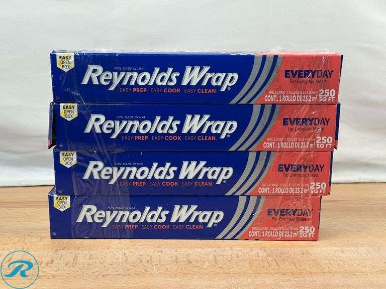 (2) Reynolds Wrap Aluminum Foil, 12" x 83.33 yd, 2-count - New - Roller Auctions