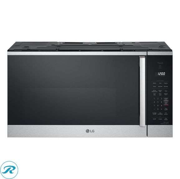 (1) New Open Box- LG 1.8-cu ft Over-the-Range Microwave with Sensor Cooking ( PrintProof Stainless Steel ) (Total of 1 microwave) (open box perfect condition for product see Photos)