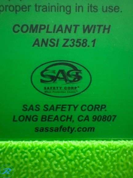 SAS Safety Corp Gravity-Flow Eyewash Station, ANSI Z358.1 Compliant - Roller Auctions