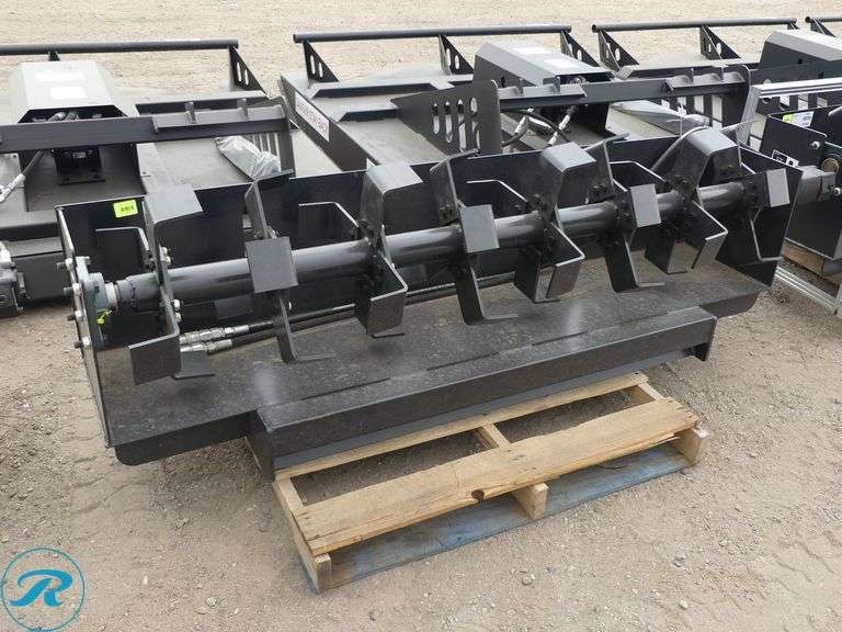 New JCT Hydraulic Rototiller Attachment To Fit Skid Steer Loader, 72" - Roller Auctions