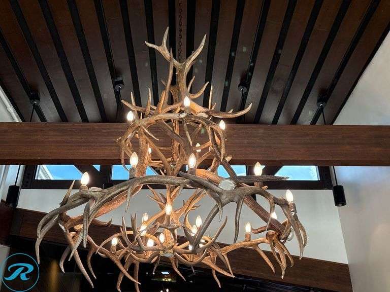 Antler-Style Chandelier, 5′ Diameter - Roller Auctions