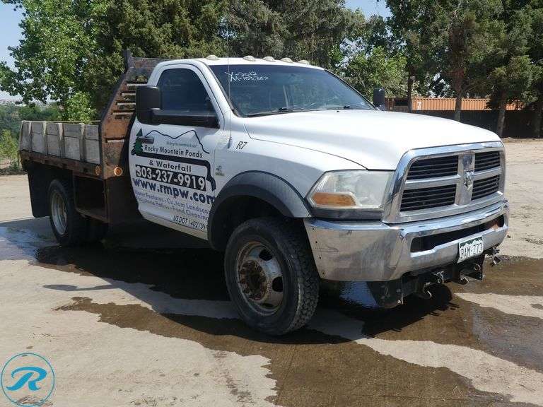 2012 Ram 5500 Regular Cab 4WD Flatbed Truck - Roller Auctions