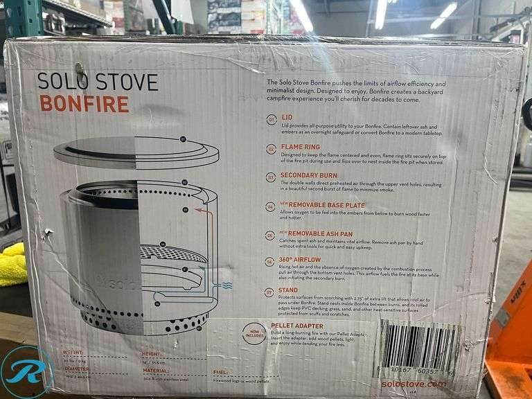 Solo Stove Bonfire 2.0 Essential Bundle with Pellet Adapter - New - Roller Auctions