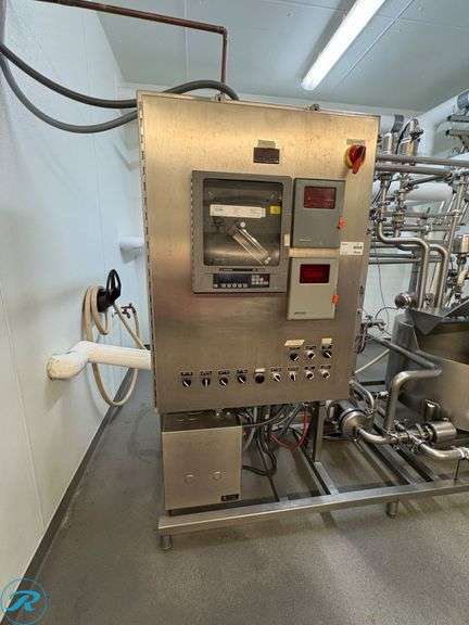 Milk Processing Plant with Anderson Instrument Co. AV-9900 Stainless Steel Process Control System, Heat Exchanger, Baldor Motors and Tri-Clover Components - Roller Auctions
