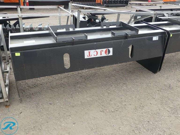 New JCT Snow Pusher Attachment to Fit Skid Steer Loader, 84" - Roller Auctions