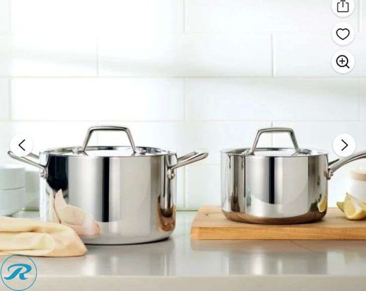 Tramontina 4 Piece Tri-Ply Clad Sauce Pan Set- New - Roller Auctions