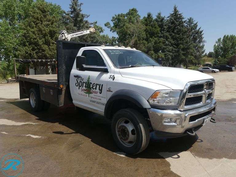 2015  Ram  4500  Regular Cab   4WD  Flatbed Truck - Roller Auctions