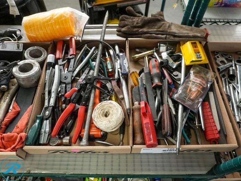 (5) Trays of Assorted Hand Tools, Gauges, and Accessories - Roller Auctions