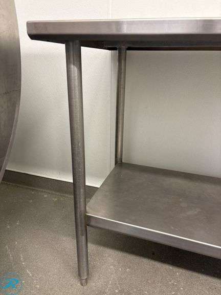Stainless Steel Work Table with Undershelf, 60” x 24” x 36” - Roller Auctions