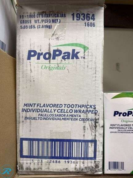 ProPak Toothpicks and Bamboo Knot Picks - Roller Auctions