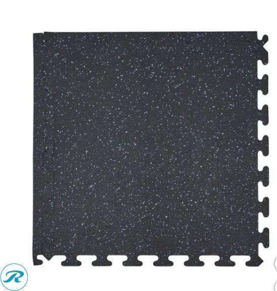 EZ Flex Interlocking Recycled Rubber Floor Tiles with Edges- New - Roller Auctions