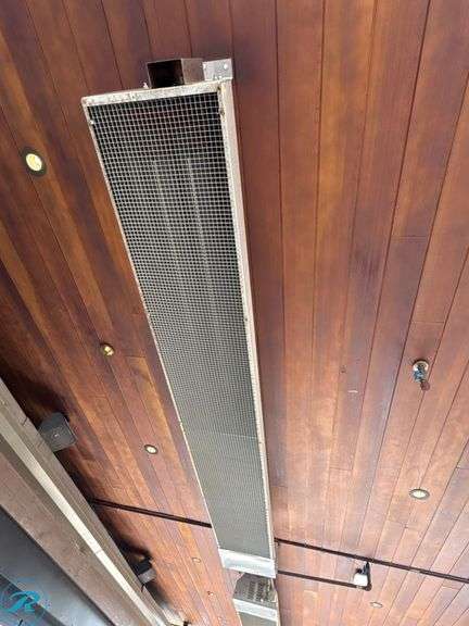 Calcana High-Output Patio Heaters; (4) 10’ and (4) 4’, Ceiling-Mounted Gas Units - Roller Auctions