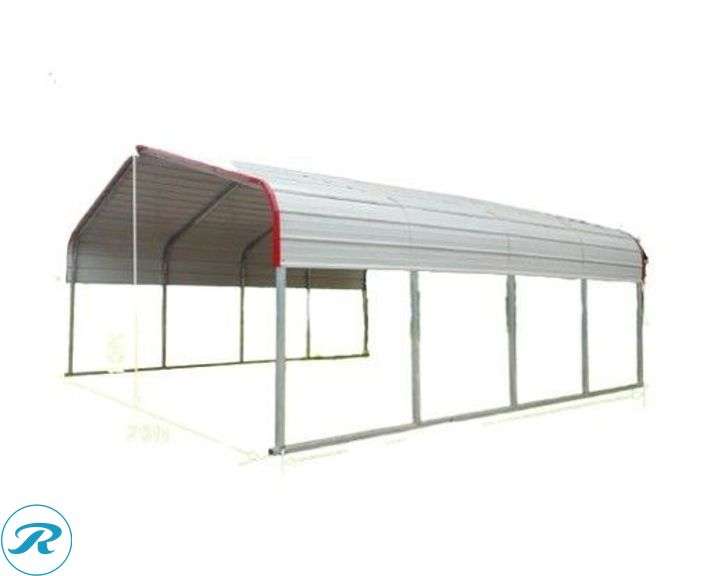 New Chery Industrial M2020 Gold Mountain Steel Carport, 20' x 20' - Roller Auctions