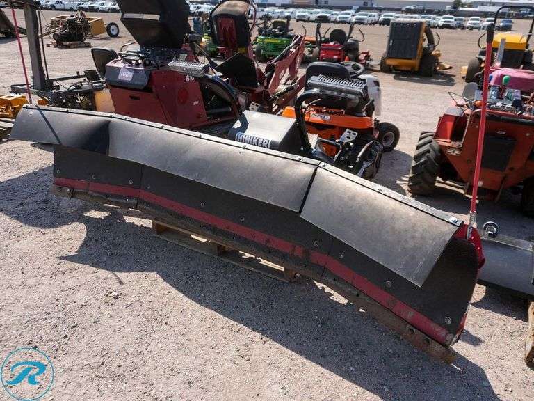 Hiniker 9' Plow W/Mount, Electrical Components & Remote