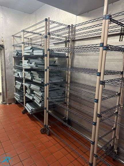(7) Metro MetroMax i Polymer Shelving Units with Casters - Roller Auctions