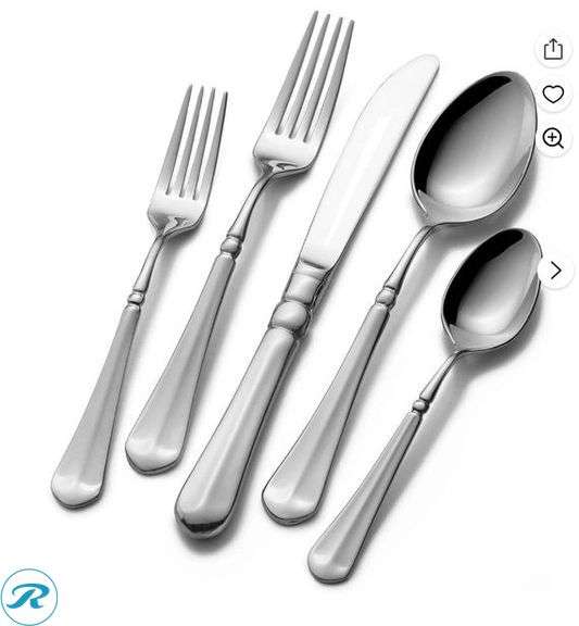 Mikasa 65 Piece 18/10 Stainless Steel Flatware Set- New - Roller Auctions