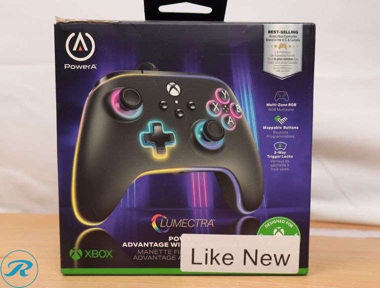 PowerA Advantage Wired Controller for Xbox Series X|S with Lumectra – Black- Like New - Roller Auctions