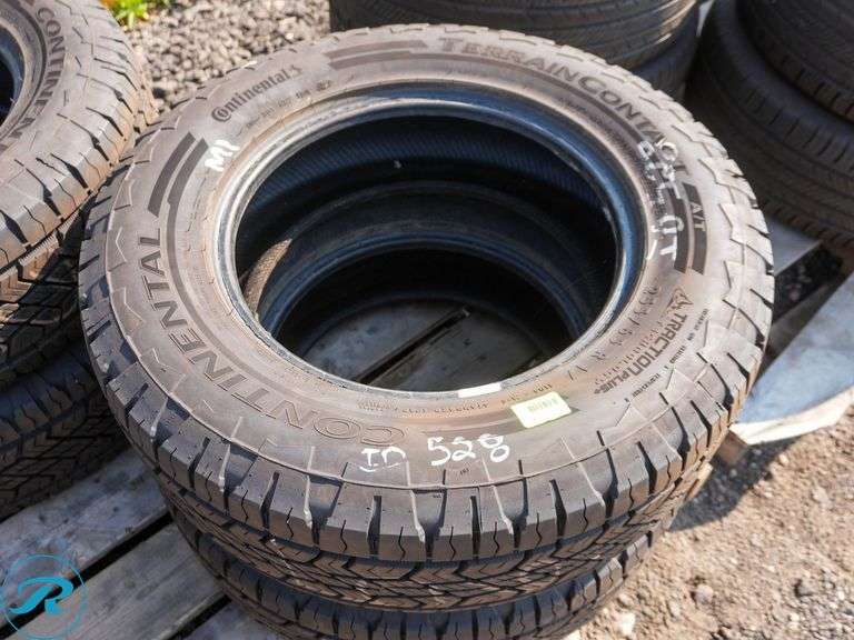 (4) 2023 Continental Terrain Contact Tires, 255/65R17 - Roller Auctions