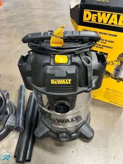 (2) DeWalt 8 Gallon Wet/Dry Vacuum - Used - Missing Parts - Roller Auctions