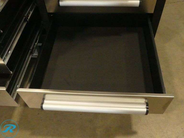 New Chery Industrial 30-Drawer Workbench, Stainless Steel, 10' - Roller Auctions