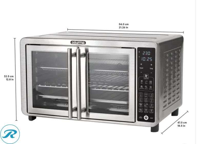 Gourmia XL Digital Air Fryer Toaster Oven with Single-Pull French Doors- New - Roller Auctions
