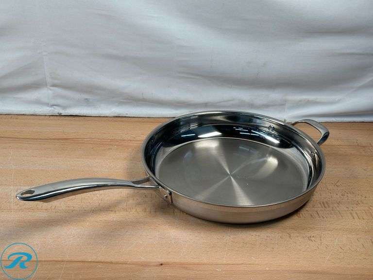 MiU: The Ultimate Wok- Used; Cuisinart Tri-Ply Clad Stainless Steel 5-piece Skillet Set- Used - Roller Auctions