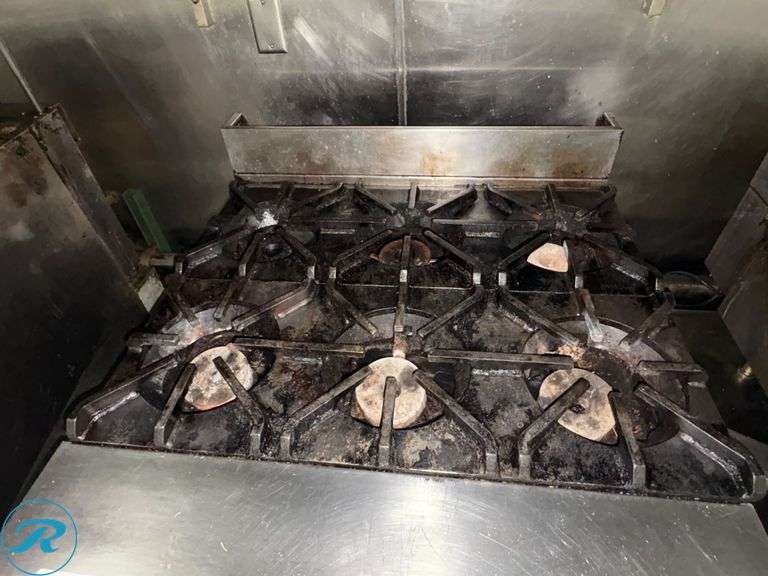 Southbend 6-Burner Countertop Gas Hot Plate, 36in - Roller Auctions