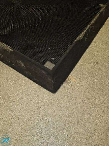 Two Heavy-Duty Rubber Mats, 31″×37″ with a 1.5″ Lip - Roller Auctions