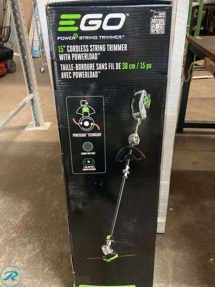 (1) New- EGO POWERLOAD 56-volt 15-in Split Shaft Battery String Trimmer 2.5 Ah (Battery Included) (Charger Included) - Roller Auctions