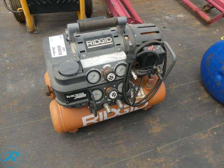 Ridgid Twin Tank Air Compressor, 120V - Roller Auctions