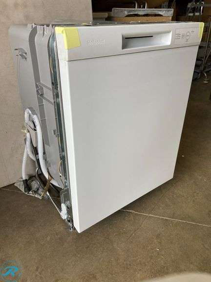 (1) New- Hotpoint 24-in Front Control Built-in Dishwasher ( White ) , 60-Decibel Standard Sound Level - Roller Auctions