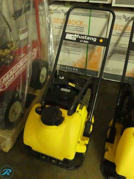 New Mustang LF-88D Plate Compactor, Gas - Roller Auctions