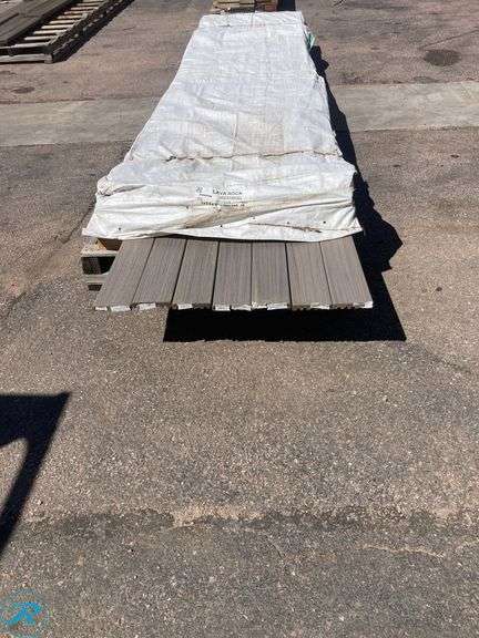 (31) New- (24) Trex Enhance natural 1" x 6" x 16ft Rocky Harbor square composite deckboard (7) Trex Enhance natural 1" x 6" x 20ft Rocky Harbor square composite deckboard - Roller Auctions
