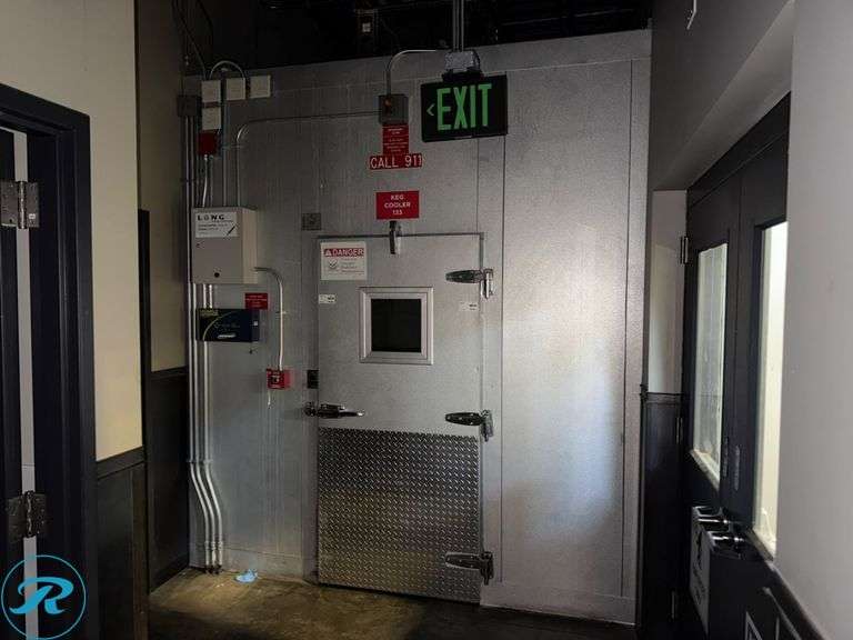 Walk-in Refrigeration Unit with Compressor and Condenser, 108”W x 150”L x 120”H