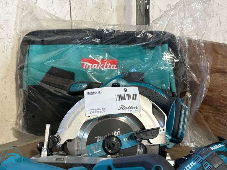 (4) Makita 18V Power Tools With Bag - Roller Auctions