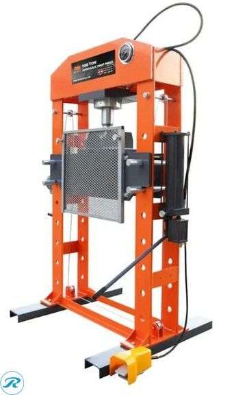 New Land Honor LHR-SP100 100-Ton Hydraulic Shop Press - Roller Auctions