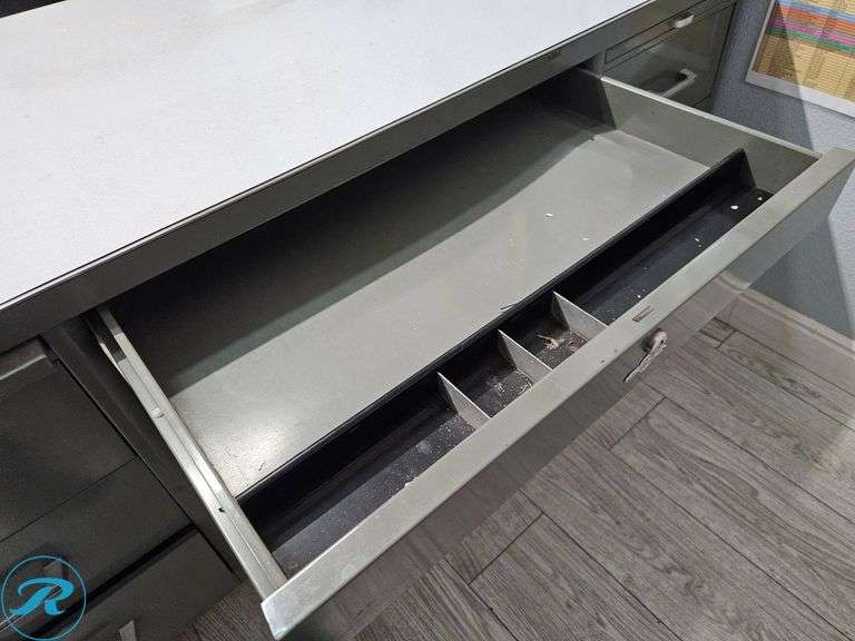 Metal Desk with Office Chair - Roller Auctions