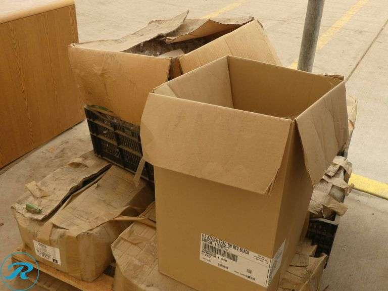 (2) Pallets of Plastic Crates, Information Stakes, Plant Clips, and Cap N Grow Accessories - Roller Auctions