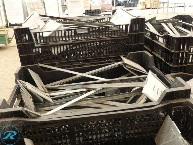 (2) Pallets of Plastic Crates, Information Stakes, Plant Clips, and Cap N Grow Accessories - Roller Auctions