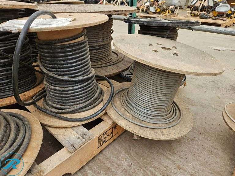 Pallet of Reels of Electrical Cables - Roller Auctions
