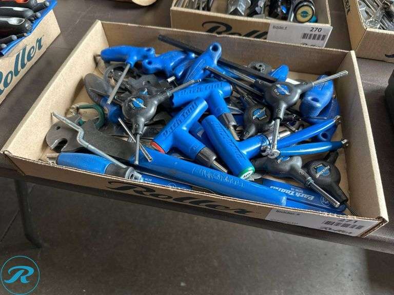 Tray of Assorted Park Tool Bicycle Repair and Maintenance Tools